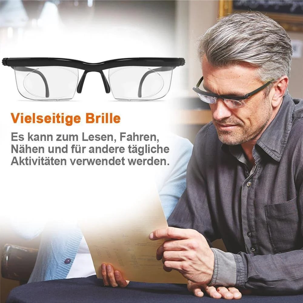 Fokus einstellbare Brille