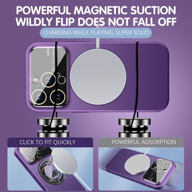 Magnetic large window mirror case